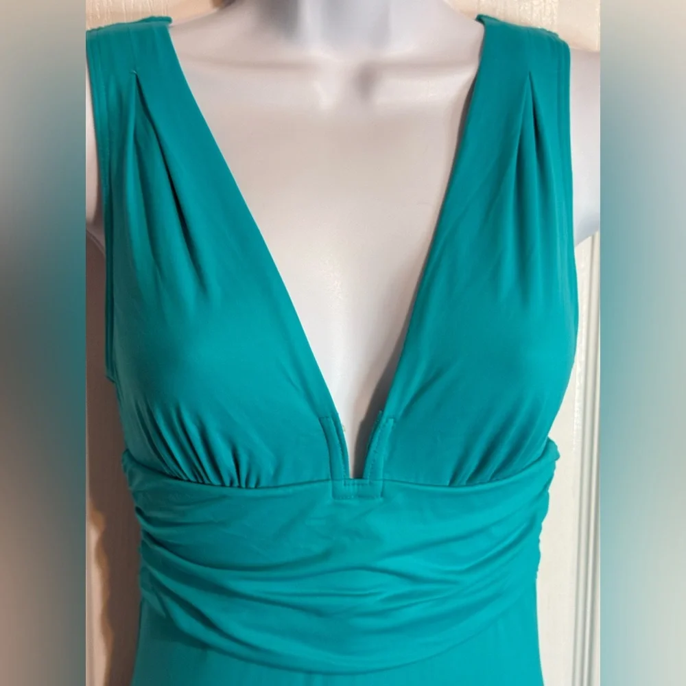 DKNY‎ Swim Aqua One-Piece Swim Suit – Size Small - Picture 2 of 5